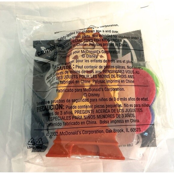 COGSWORTH Disney’s Beauty & the Beast Movie Toy Clock McDonald’s #4 NEW 2002 - Picture 3 of 3